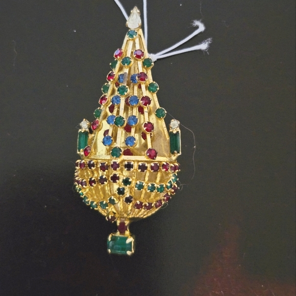 Joseph Warner Chandelier christmas tree pin - Picture 2 of 3